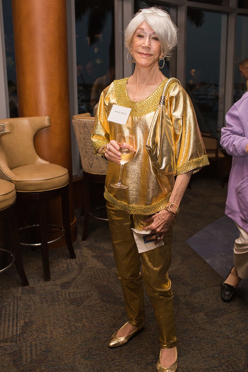 Beverly Albertson made her entire outfit herself.