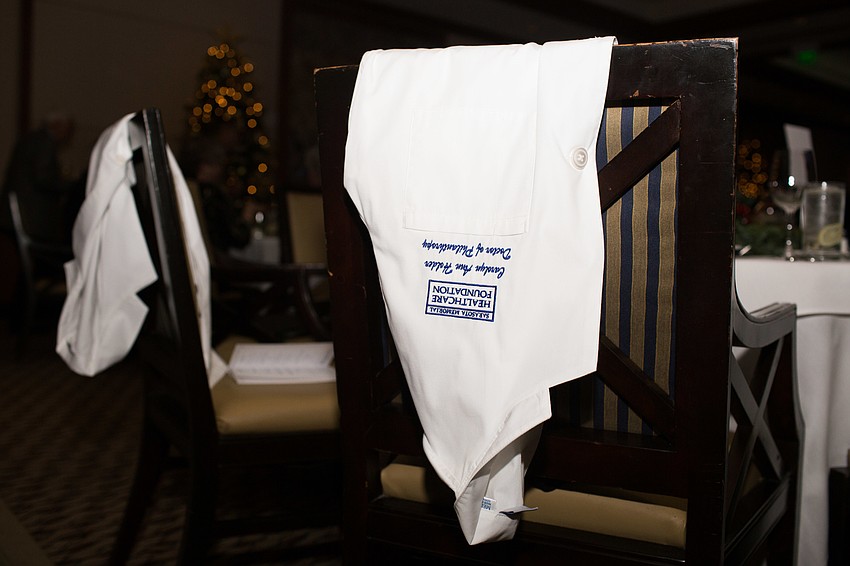 New inductees received their jacket.