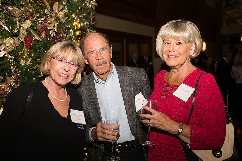 Mary Jean Williams with Jeff and Barb Weyeneth
