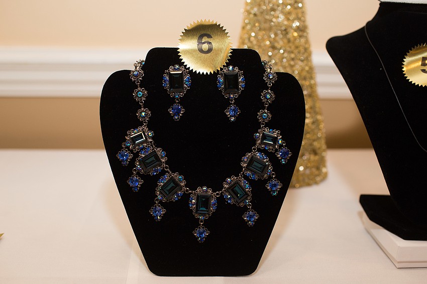 The silent auction featured items from Ana Molinari, including this necklace and earring set.