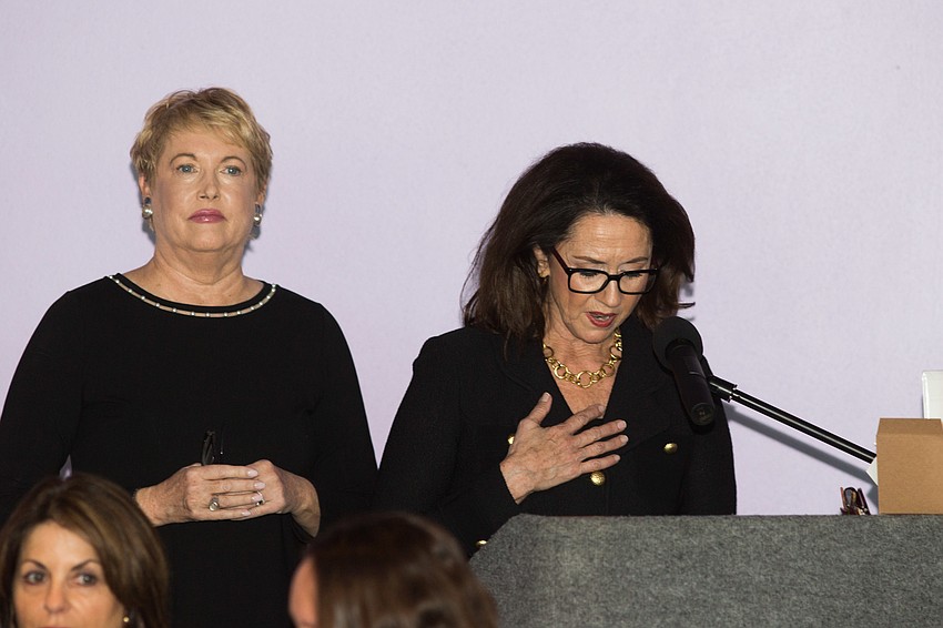 Co-Chairwomen Mary Kenealy-Barbetta and Kelley Lavin told their personal stories about Parkinson's.