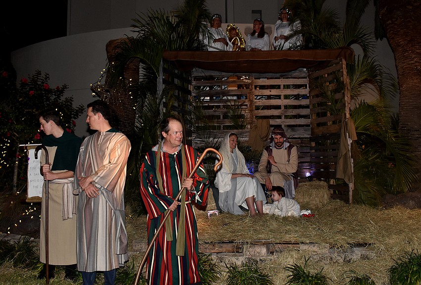 St. Armands Key Lutheran Church put on a live nativity throughout the night.