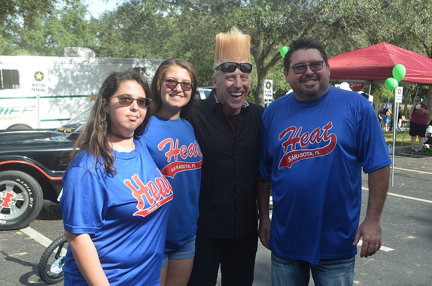 Faith Bowser, Christina Bowser, Bello Nock and Todd Bowser
