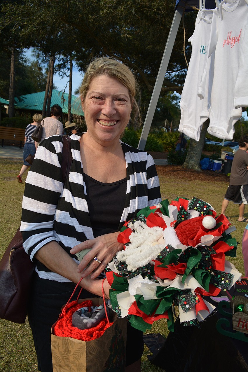Parrish resident Alice Perry found some holiday decorations for her home.
