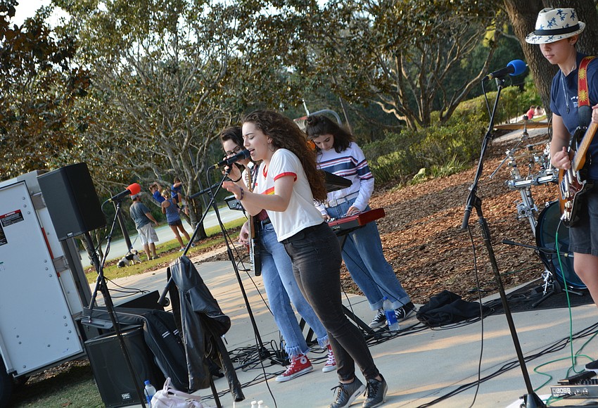 Your Observer Photo Lead singer Cassidy Kramer, a student at Southeast High School, sings