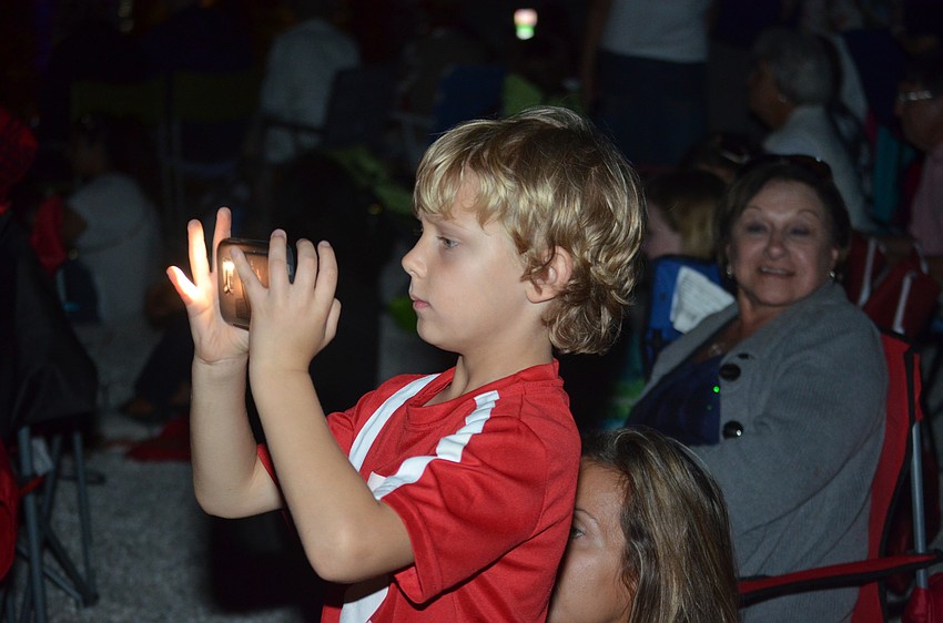 Hudson Turek recorded the parade on his mom's phone, Anastasia Stefanou.