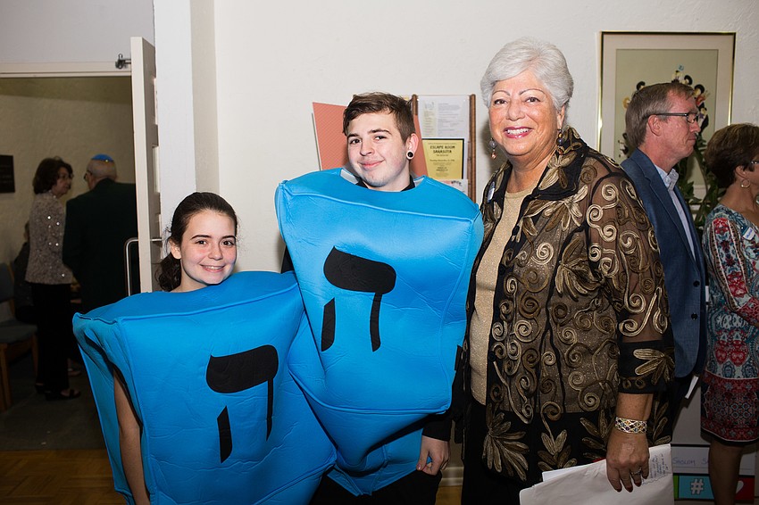 Kaylee Sacco, Ace Nester and Co-Chairwoman Sandi Kligman