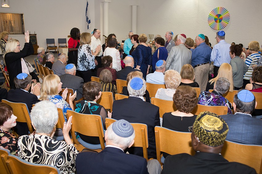 The Sarasota Jewish Chorale surprised guests with a flash mob.