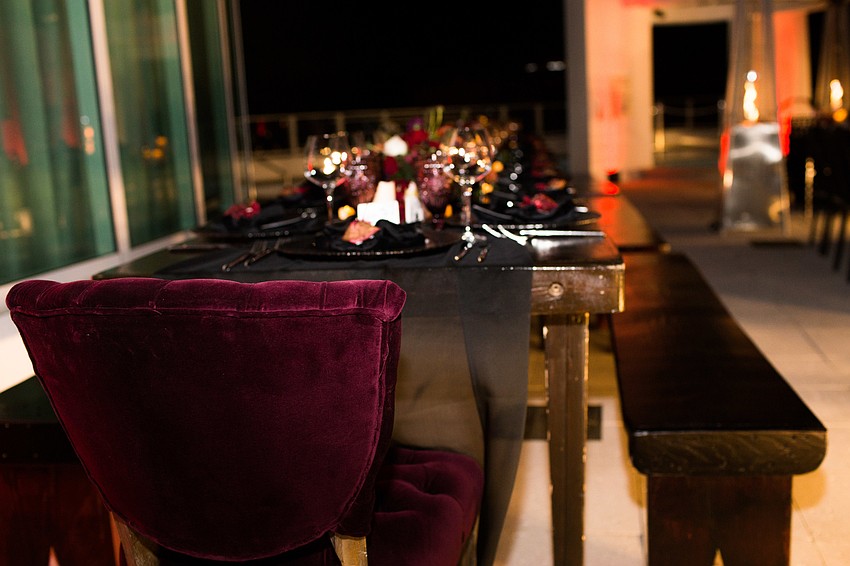 The decor set the scene for a 