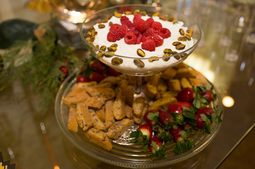 A dessert table held many sweet treats.