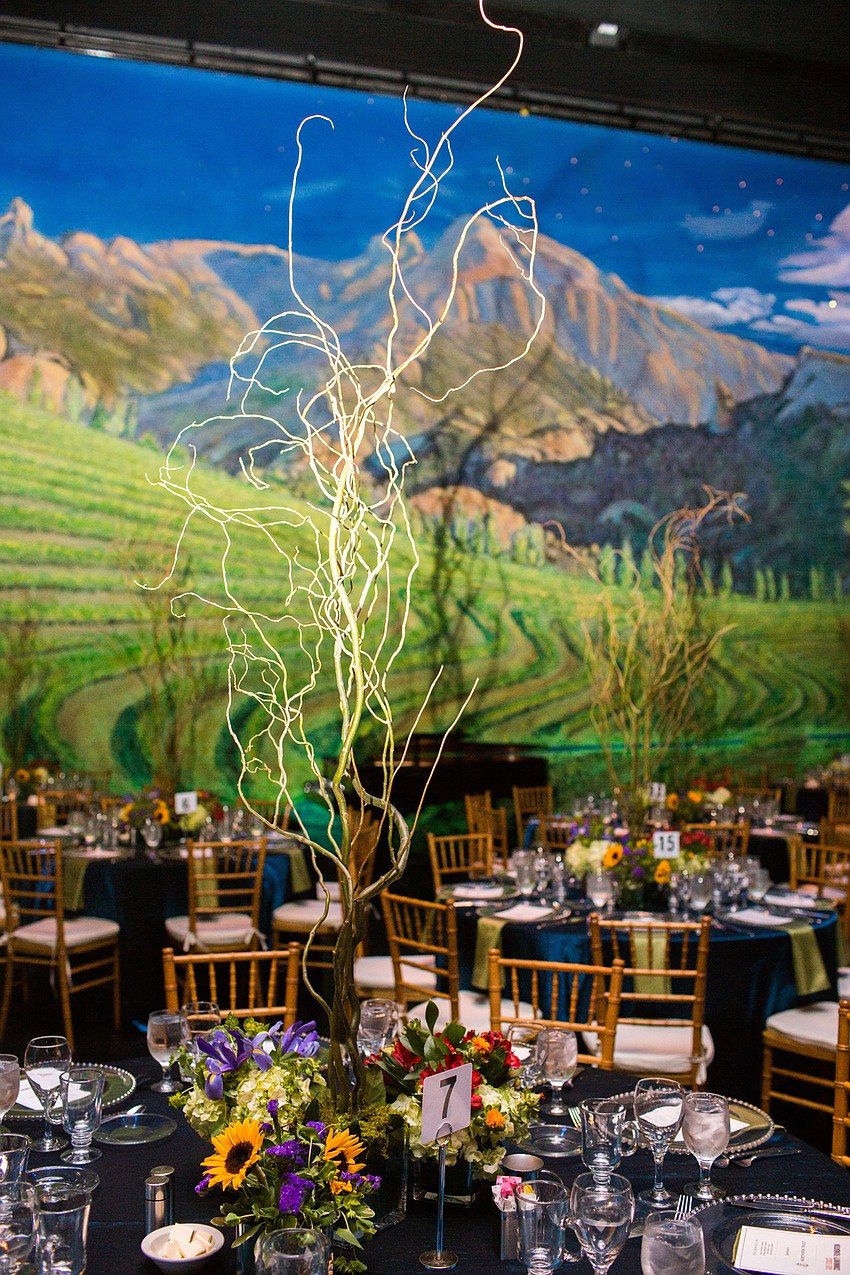 The decor for the evening was inspired by nature.