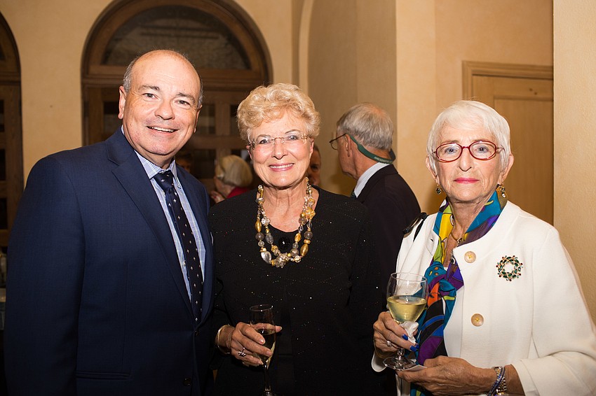 Executive Director Richard Russell, Joan Mathews and Beatrice Schafer