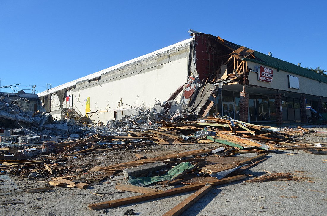 Over the past week, crews have worked to demolish the 120,000-square-foot complex.