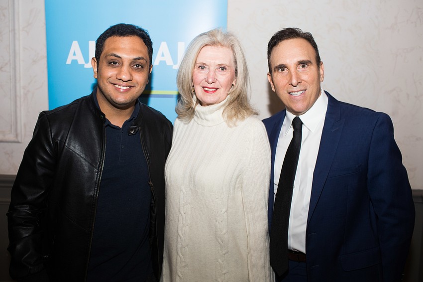 Speaker Mohammed AL Samawi, Regional President Anne Virag and Regional Director Brian Lipton