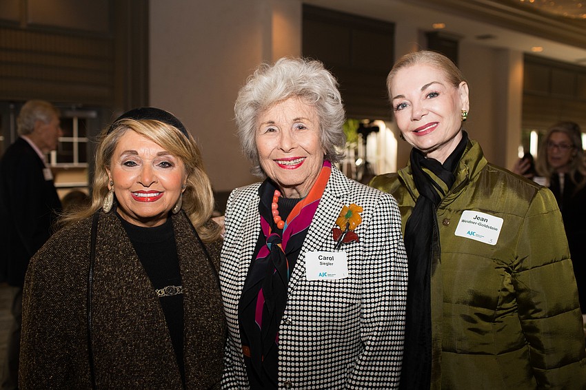 Ida Zito, Carol Siegler and Regional Vice President Jean Weidner-Goldstein
