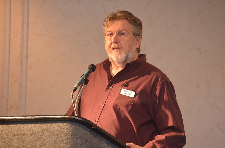 Board Chair Steve Klindt gave the opening and closing remarks for the breakfast.