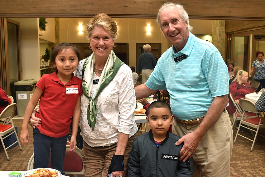 Yulissa Hernandez, Sandi and Bob Wolf and Guillermo Menses