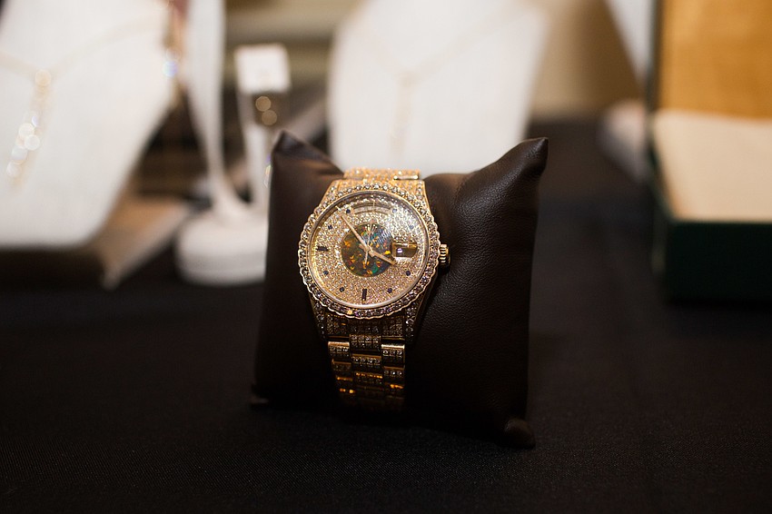 Watches from many different jewelers were for sale and on display.