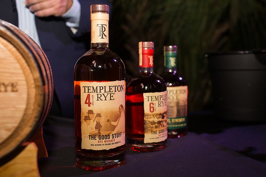 Templeton Rye brought a few different kinds of their whiskey.