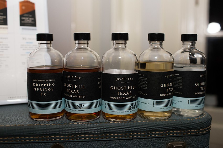 Food and drink stations were set up inside the mansion and on the grounds.