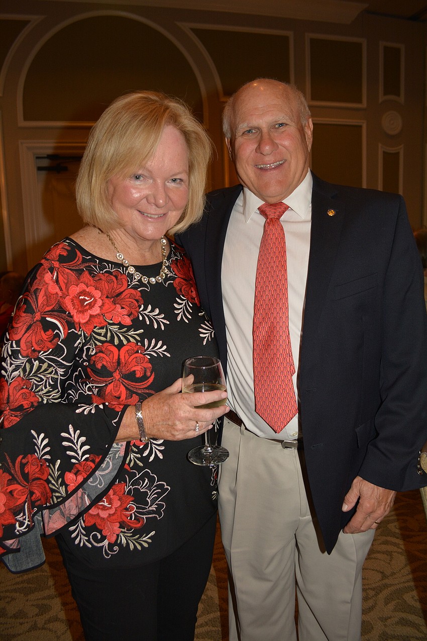 Mary Ellen and Chuck Slenker, of Central Park, came as vendors. Mary Ellen and other members of the Lakewood Ranch Art Club donated their work for the silent auction.