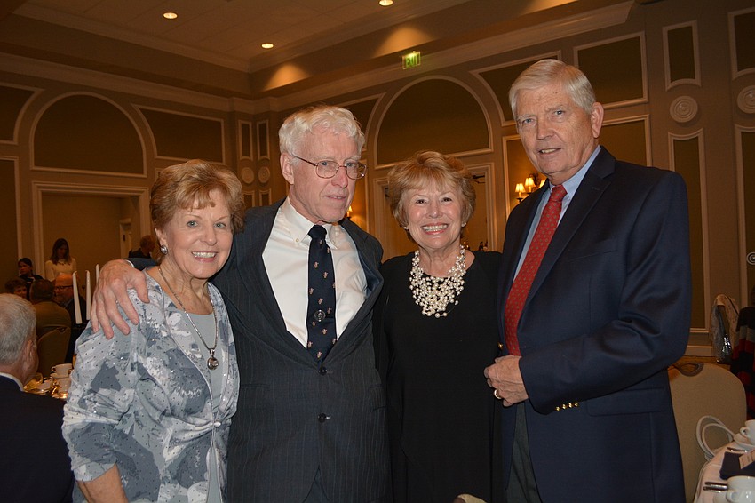 Marylee and Paul Danahy enjoy time with Bunny and Art Tabers. 