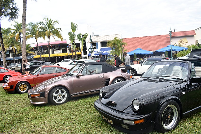 Porsches from all over the state were on display on St. Armands Circle.