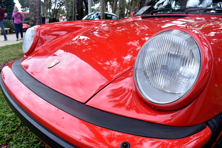 Porsches from all over the state were on display on St. Armands Circle.