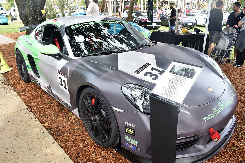 This 2017 Porsche 718 Cayman was on display as part of Porsches in the Park