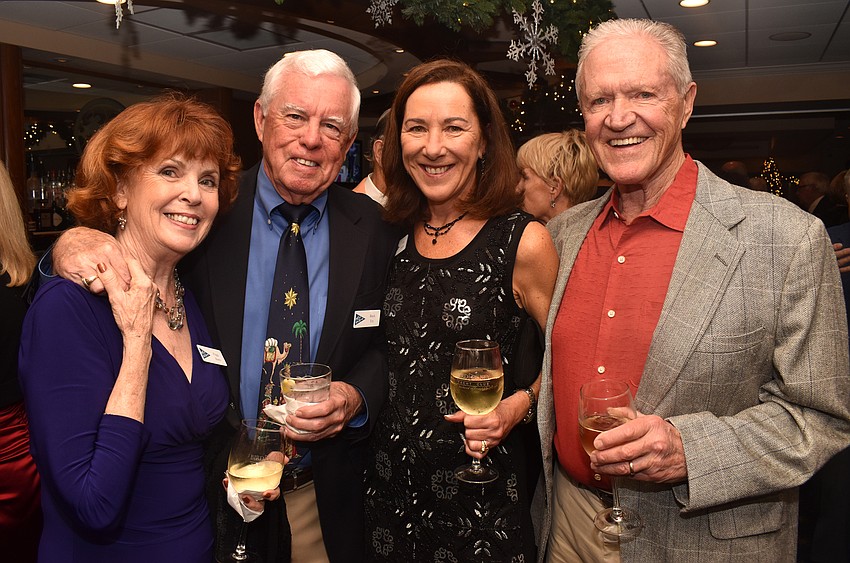 Peggy Burns, Buck Fry and Lisa and Payson Adams