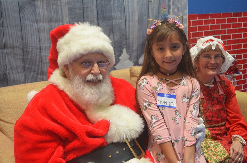 Santa Claus and Lesly Saldavar