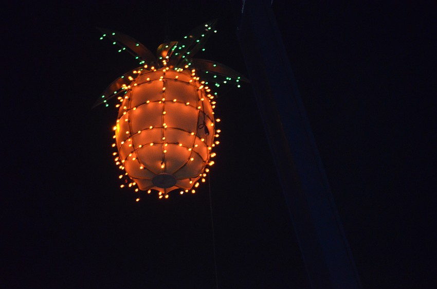 The pineapple dropped on once the clock struck midnight.