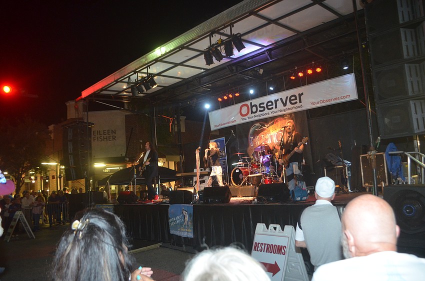 Bands performed throughout the night.