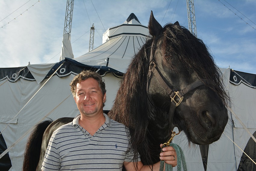 Olissio Zoppe says his horse, Veleno, is the star of the show.