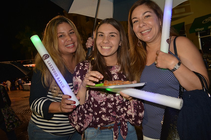 Lakewood Ranch artist Majo, who goes by her first name only,  brought along her niece and sister Nicole and Catalina Prejean, who were visiting from Louisiana.