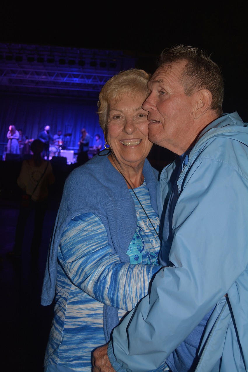 Cindy Conry and George Couture, part-time Venice residents, danced to the sounds of Thomas Wynn and the Believers.