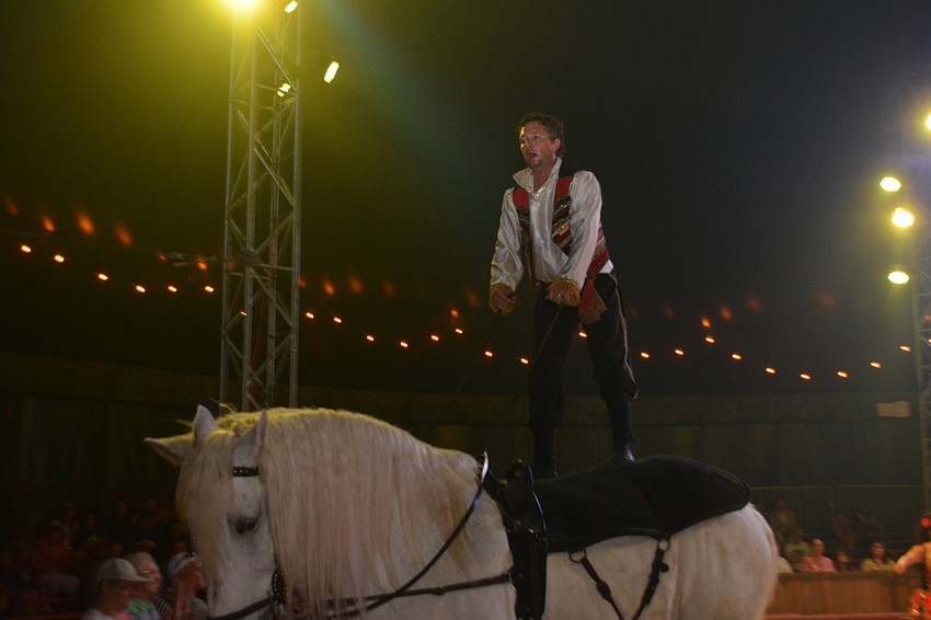 Olissio Zoppe says being in an equestrian show is 