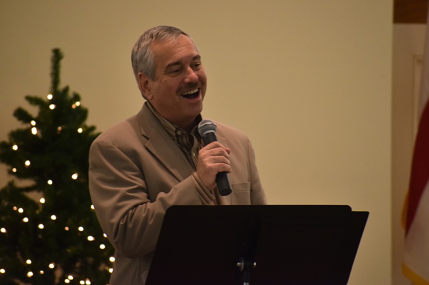 Tim O’Connor sang Broadway songs and others for the crowd.