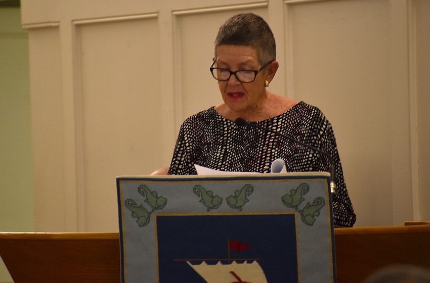 Anne Roberts reads a part of “The Fourth Wiseman” by Henry Van Dyke.