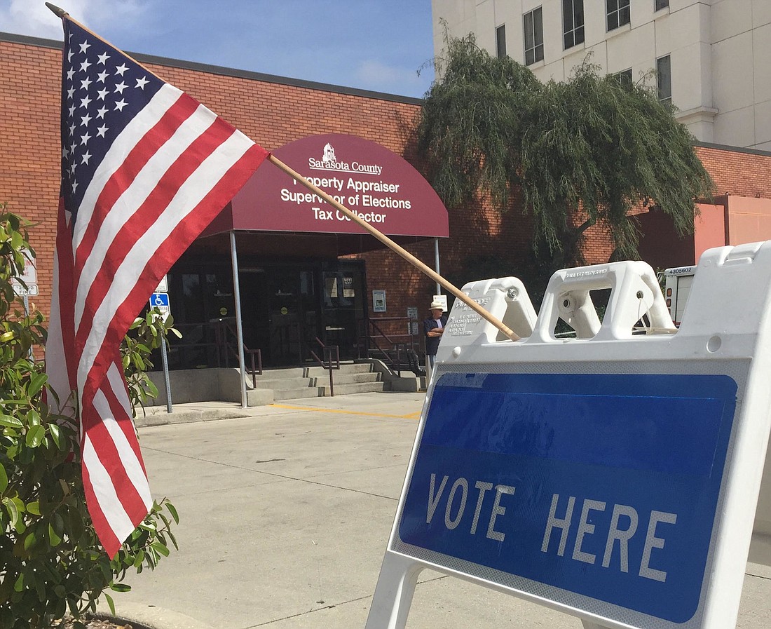 Information on voter registration is available at both the Sarasota Supervisor of Elections office and the Manatee County Supervisor of Elections office.
