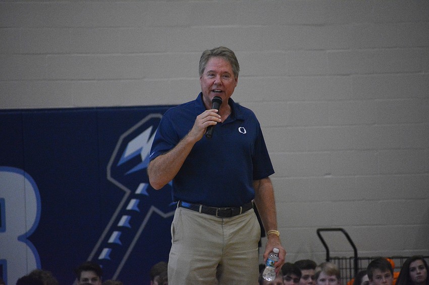 Larry Fox said his family's donation to the field house project was the perfect way for it to give back.