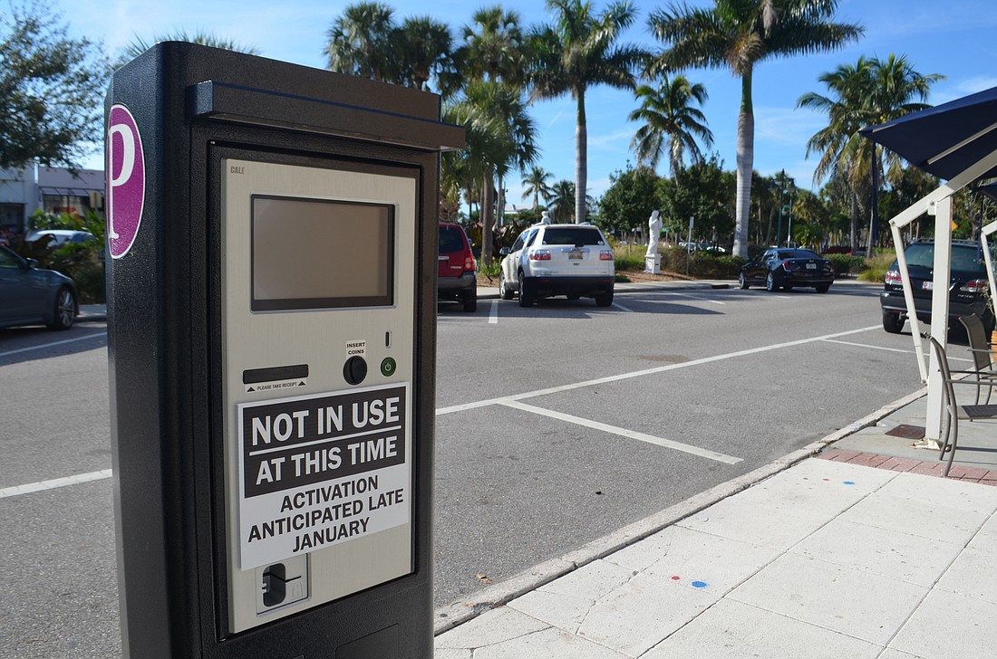 The St. Armands Circle parking meters are installed and ready for activation in late January or early February.