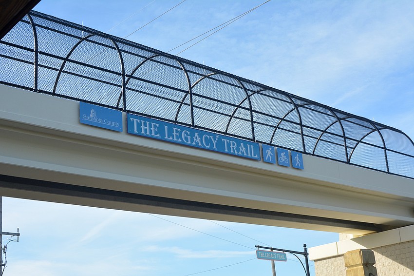 The Legacy Trail Laurel Road overpass was completed in December of 2018.