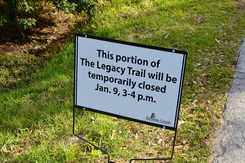 The overpass itself was closed form 3 p.m. to 4 p.m. for the ceremony.