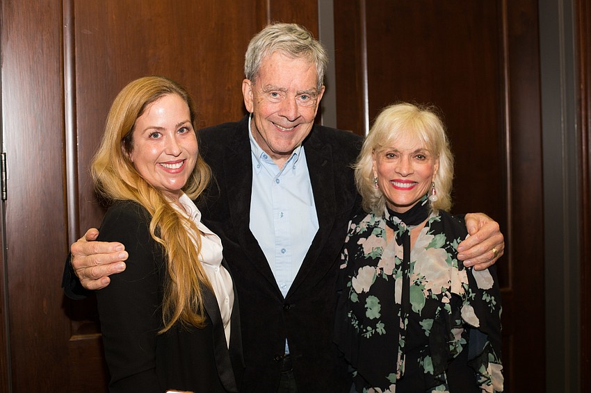 Jane Thompson with Bob and Diane Roskamp