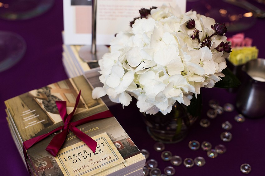 Each guest received a copy of the speaker's mother's book.