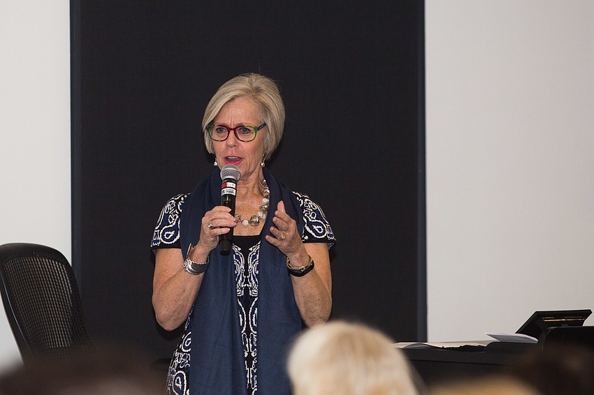 Roxie Jerde introduced the guest speaker.