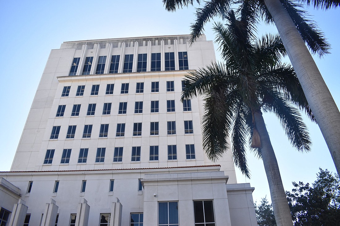 Thursday&#39;s hearing took place in the Sarasota County Courthouse.