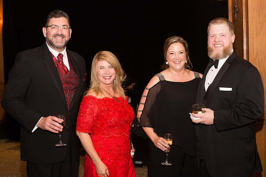 Paul and Kim Chomiak with Tara and Joseph Seaman