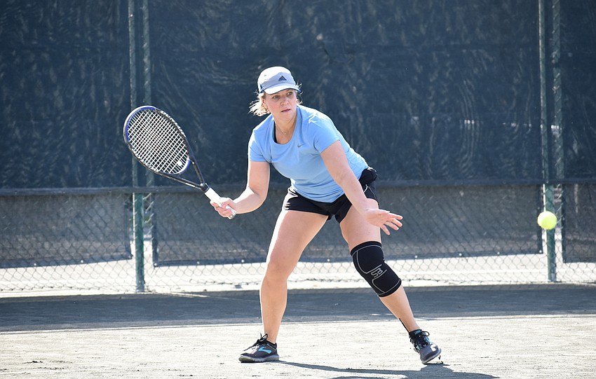 Lindsey Shebuski competes in a final match on Jan. 13.